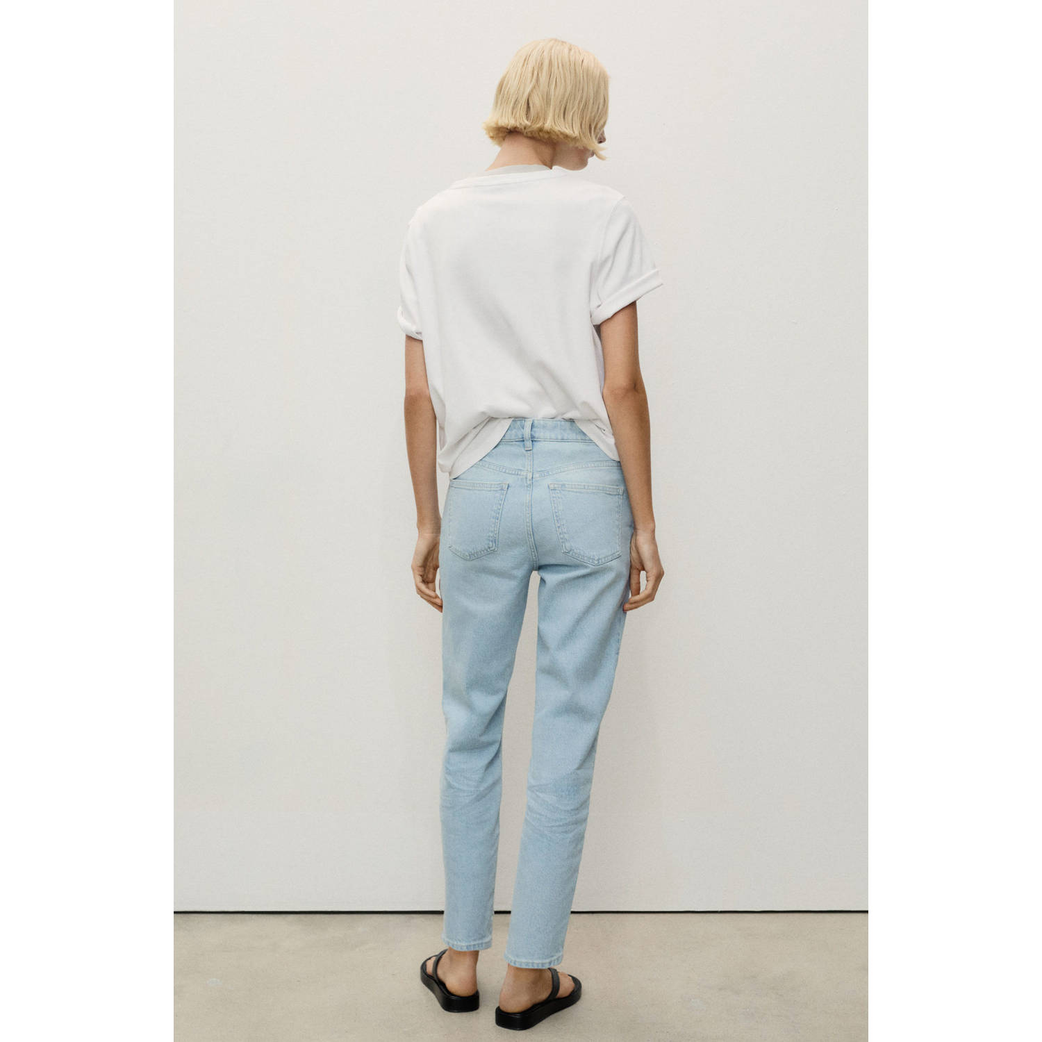Mango slim fit jeans light blue denim