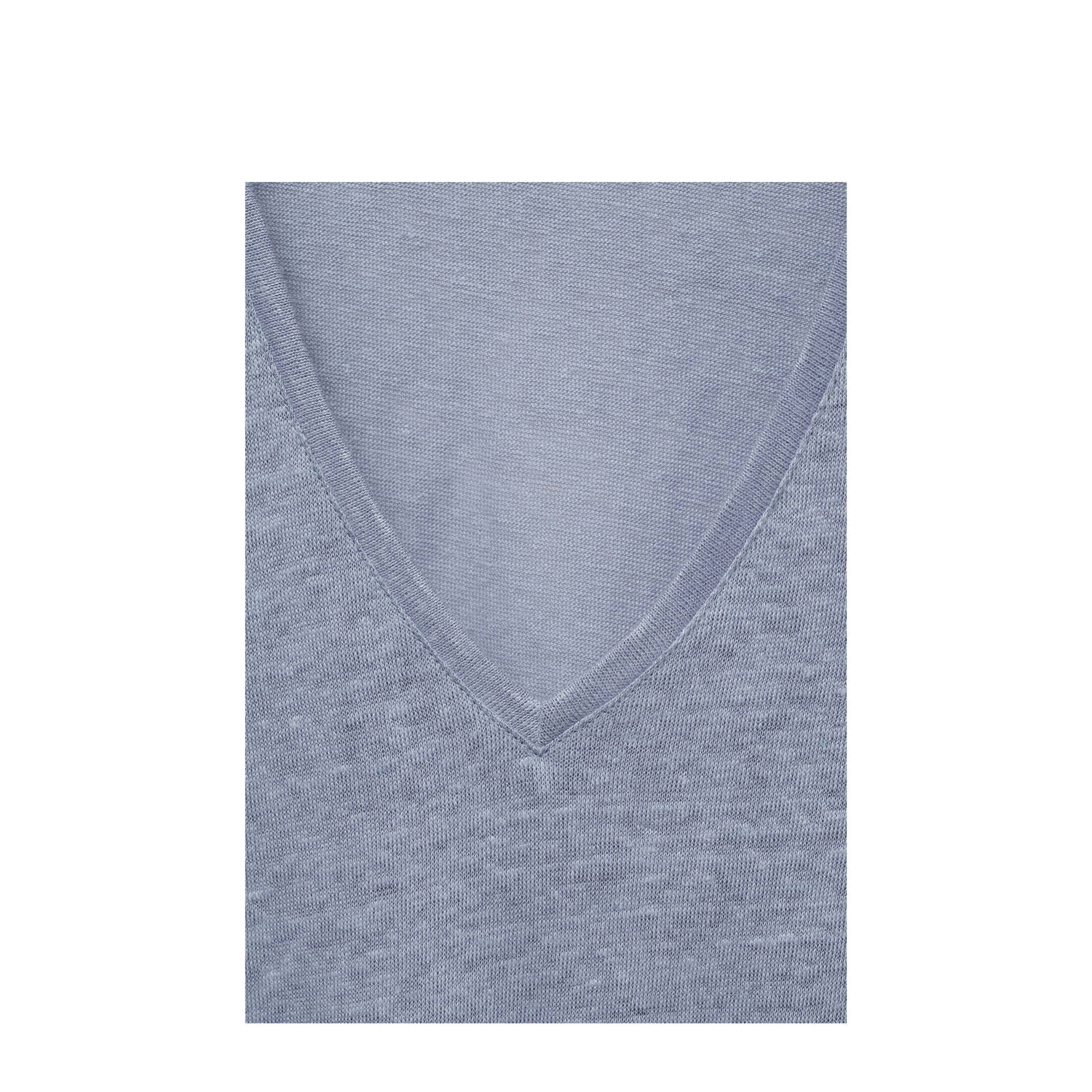 Mango T-shirt grijsblauw