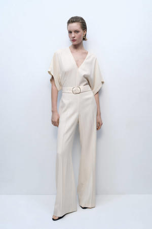 wide leg jumpsuit ecru