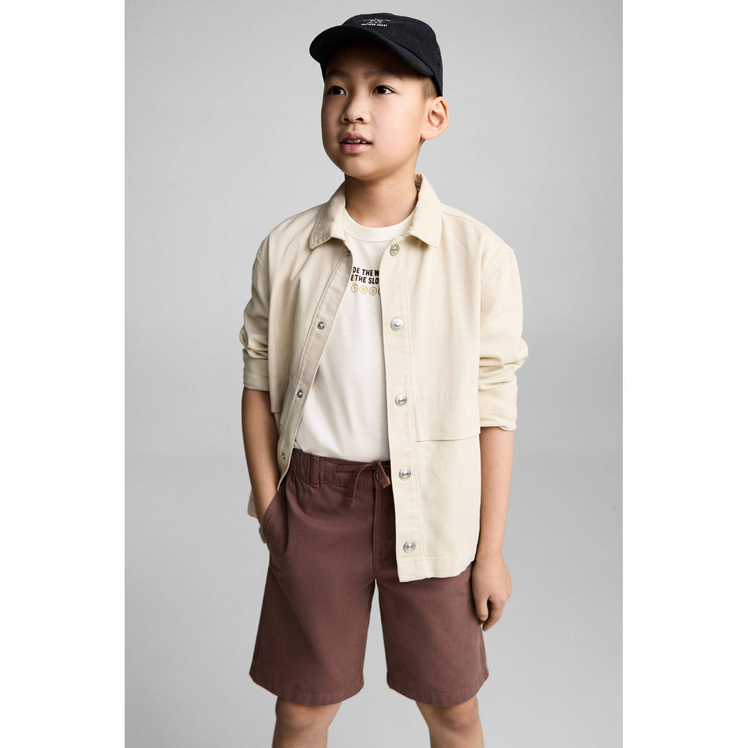 Mango Kids bermuda short donkerrood
