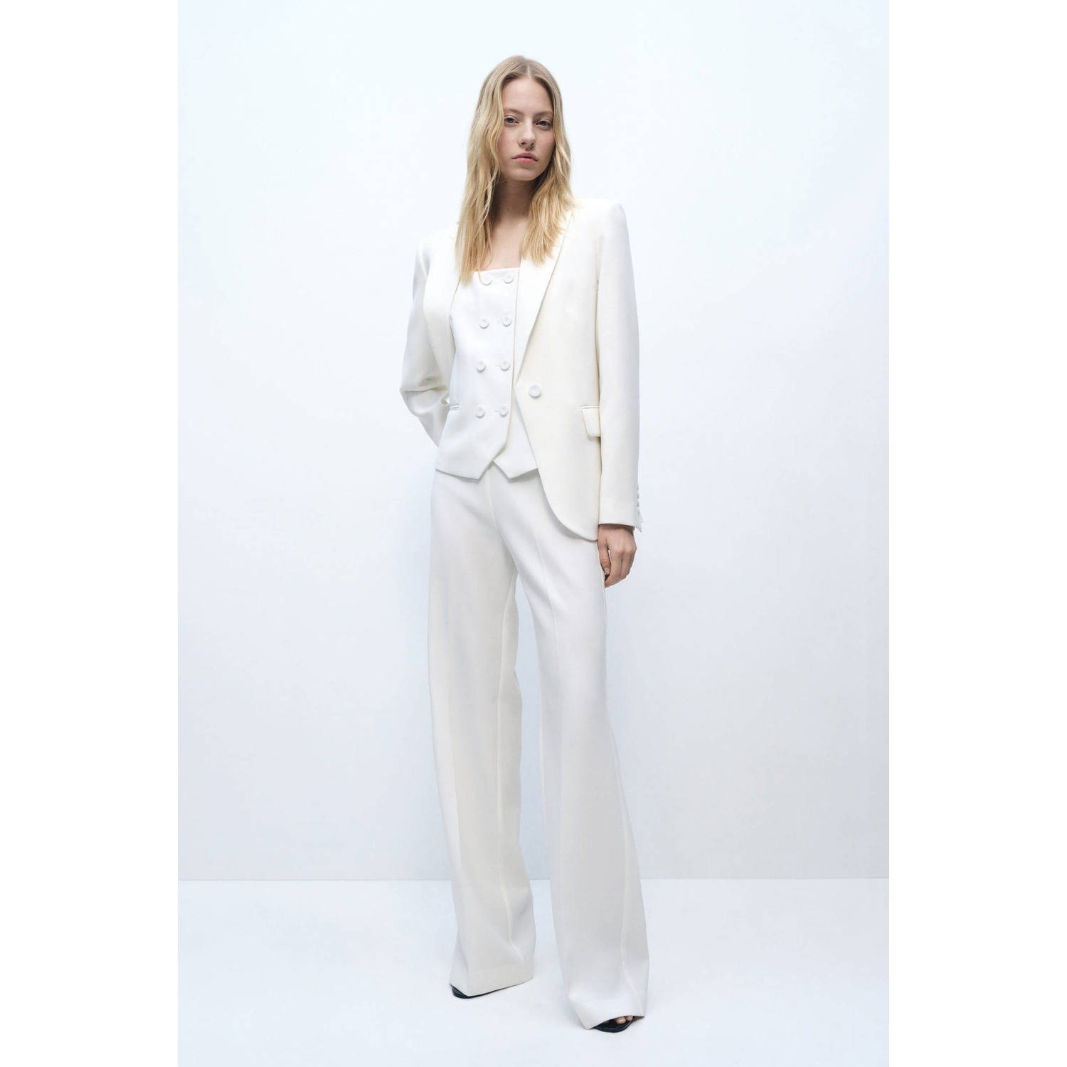 Mango gilet wit