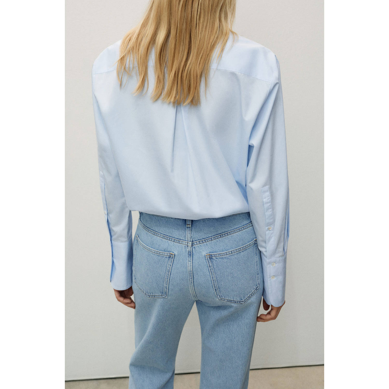 Mango light blue denim