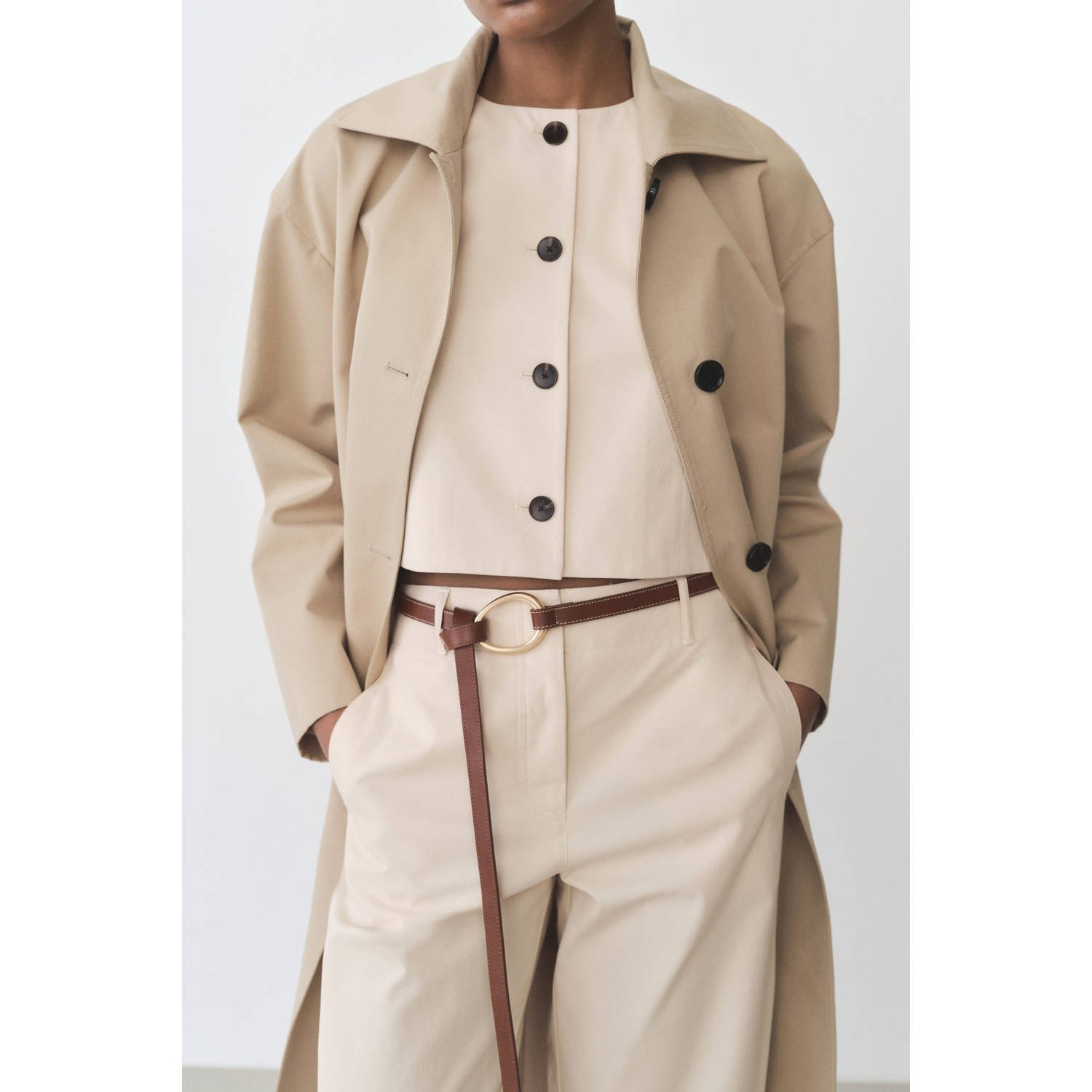 Mango top beige
