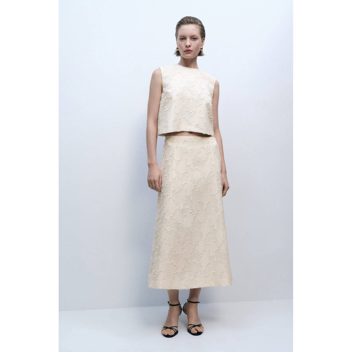 Mango top ecru