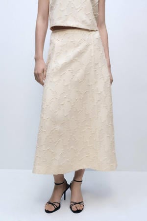 midi rok ecru