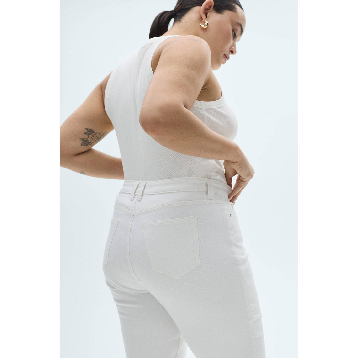 Mango skinny jeans wit