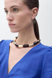 thumbnail: Mango linnen A-lijn jurk blauw