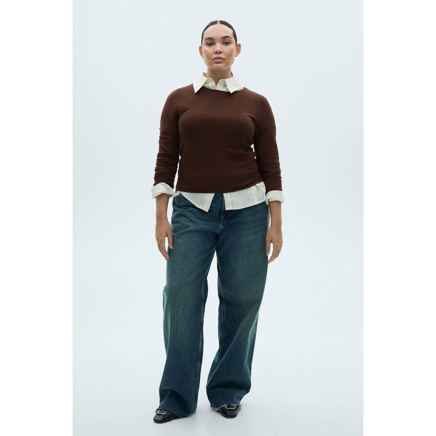 Mango top gebreid