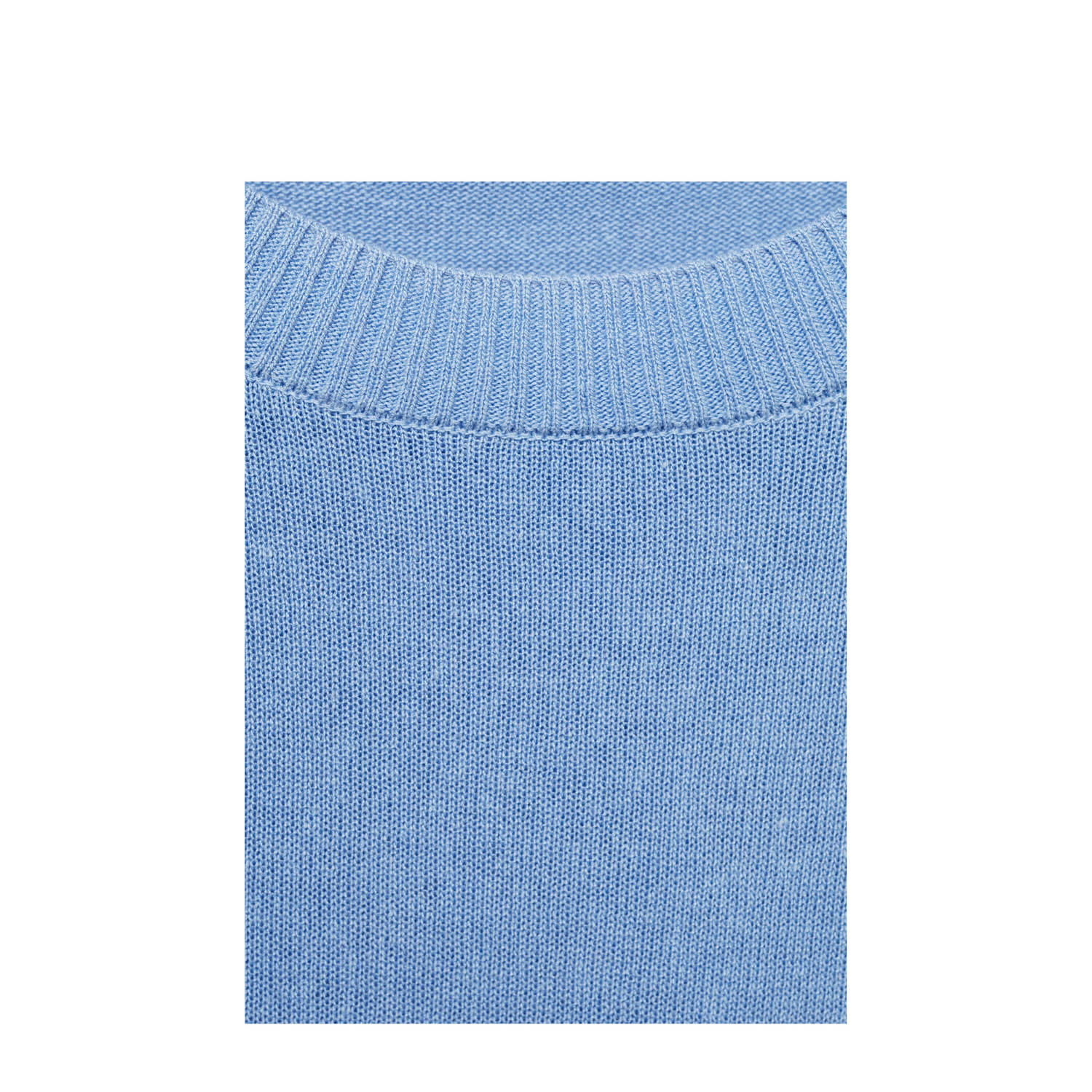 Mango linnen gebreide trui blauw