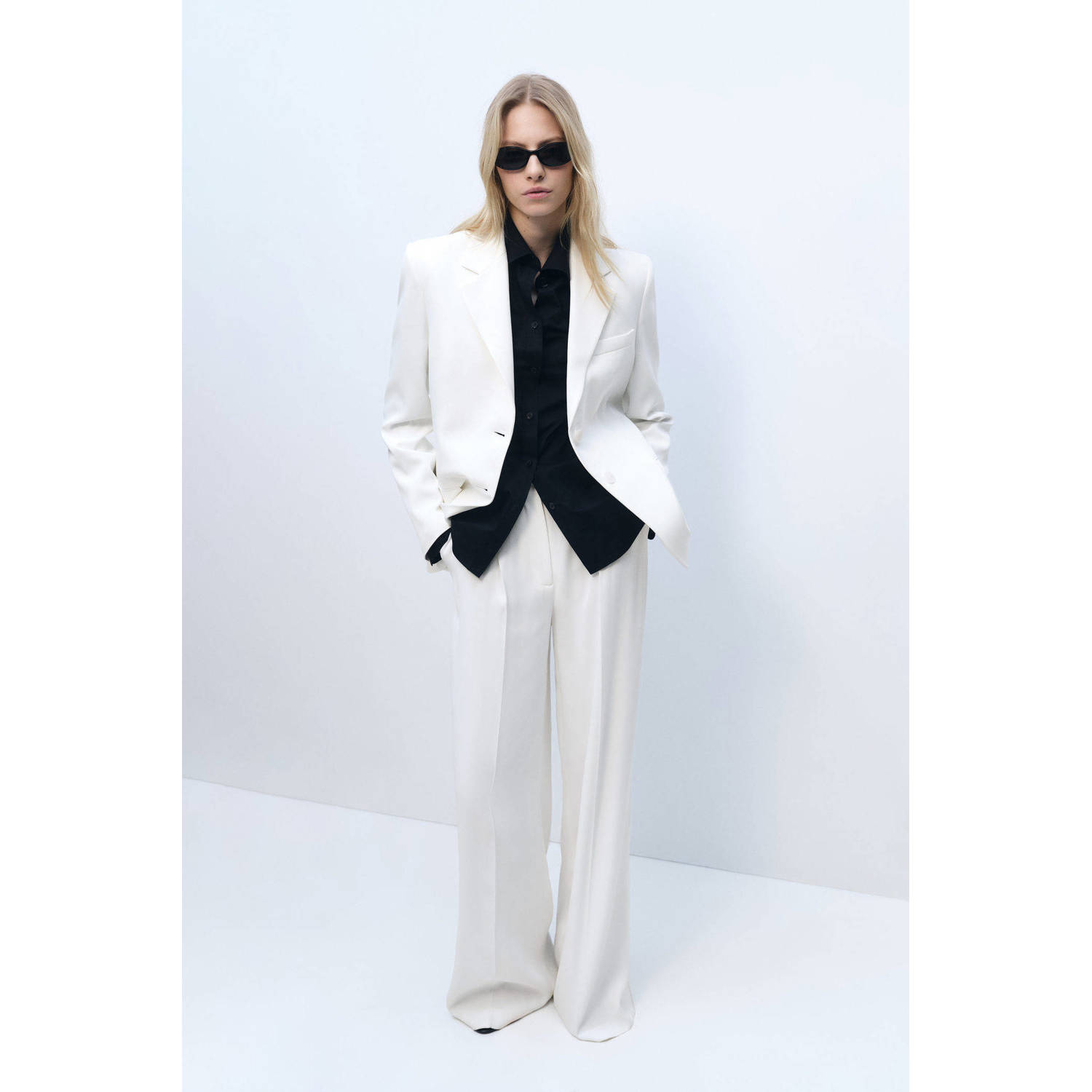 Mango regular blazer wit