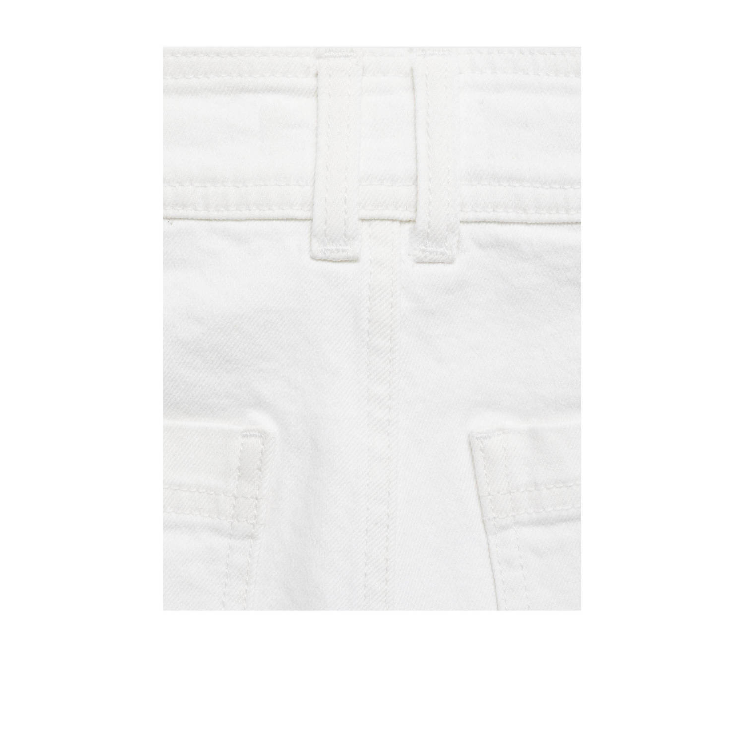Mango wide leg jeans wit