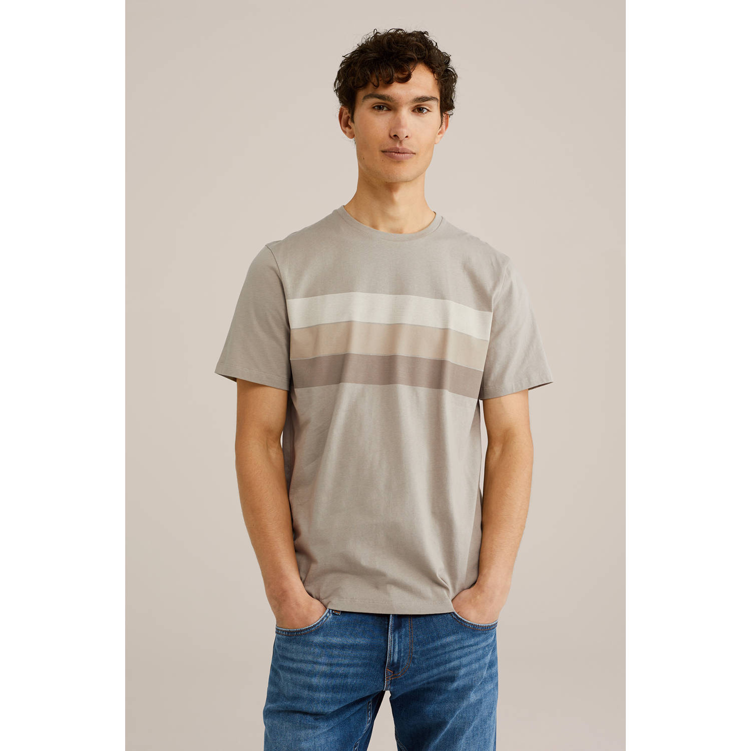 WE Fashion T-shirt taupe