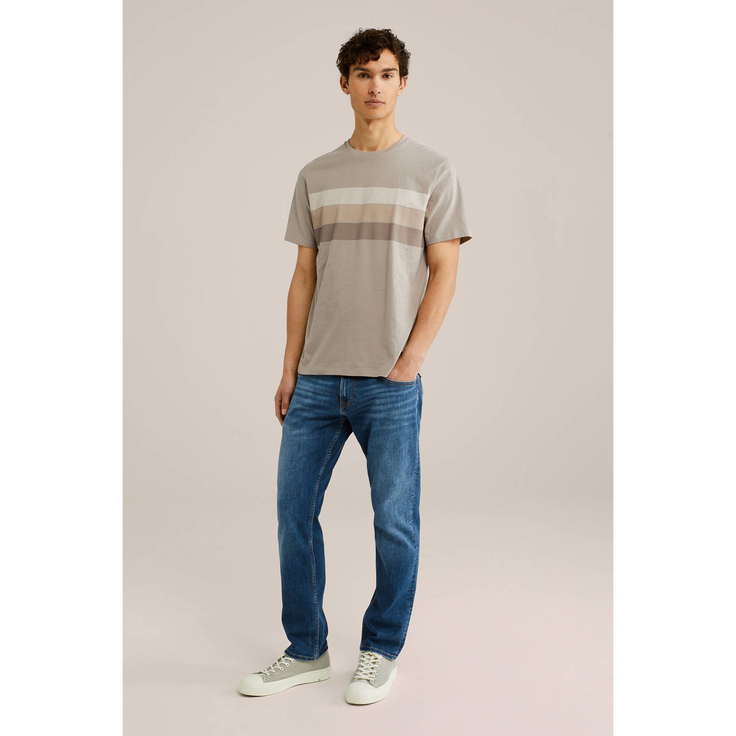 WE Fashion T-shirt taupe