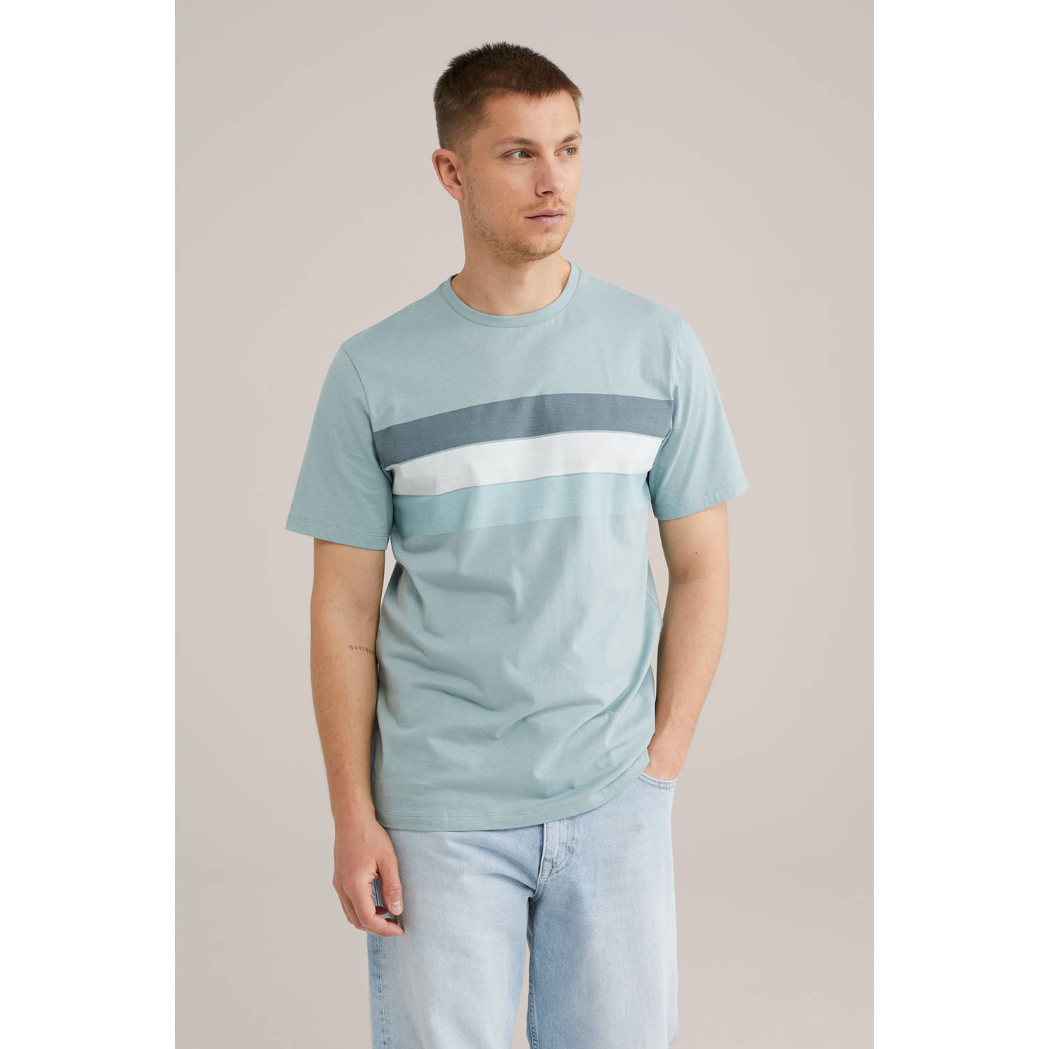 WE Fashion T-shirt lichtblauw