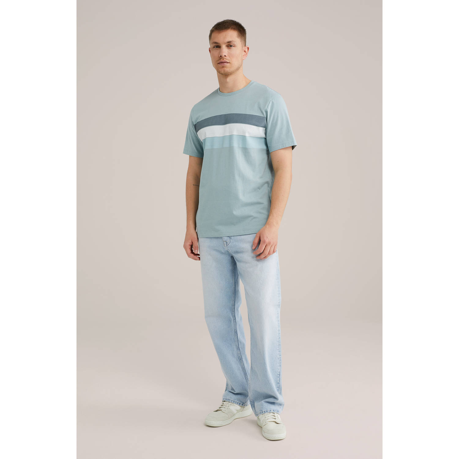 WE Fashion T-shirt lichtblauw