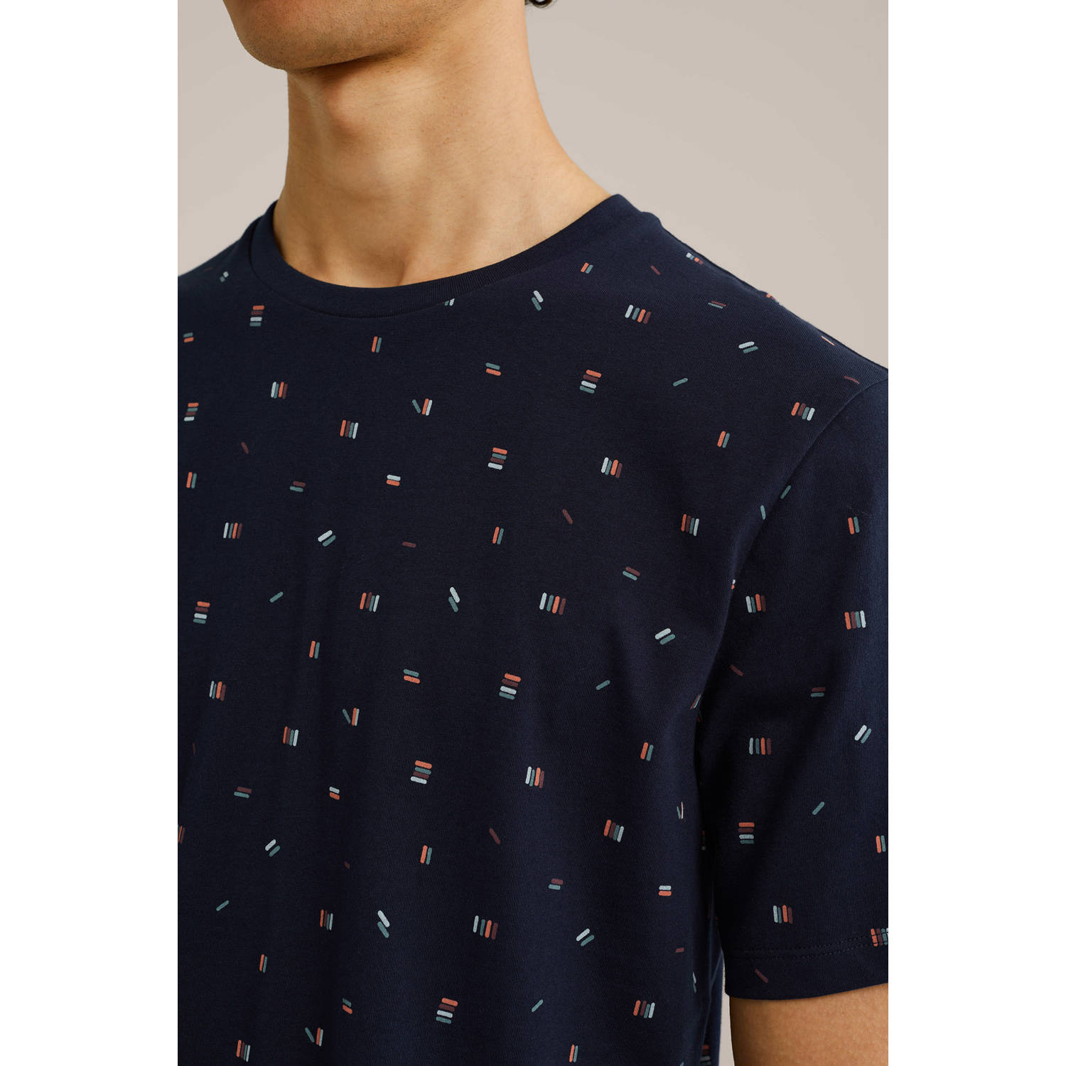 WE Fashion T-shirt donkerblauw