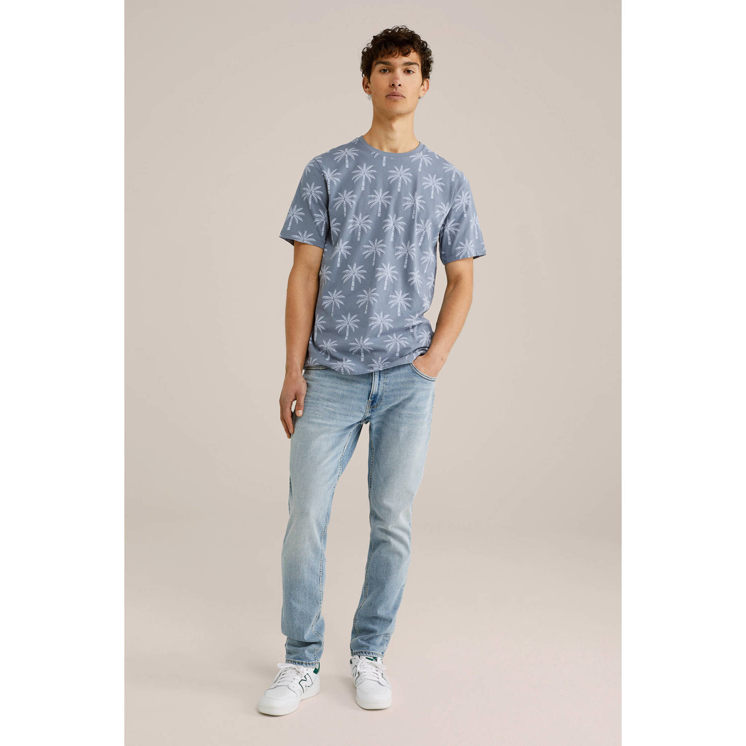 WE Fashion T-shirt grijsblauw