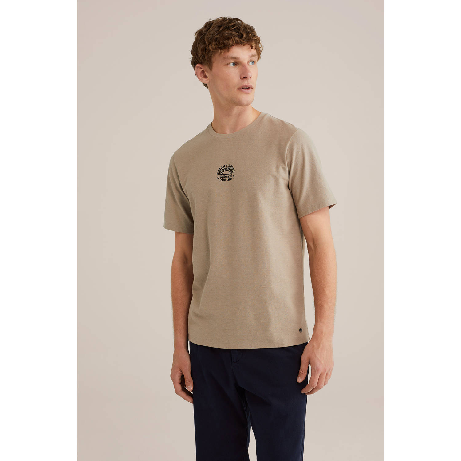 WE Fashion T-shirt lichtbruin