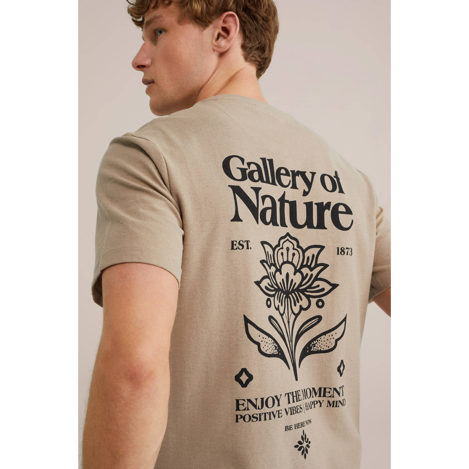 WE Fashion T-shirt lichtbruin