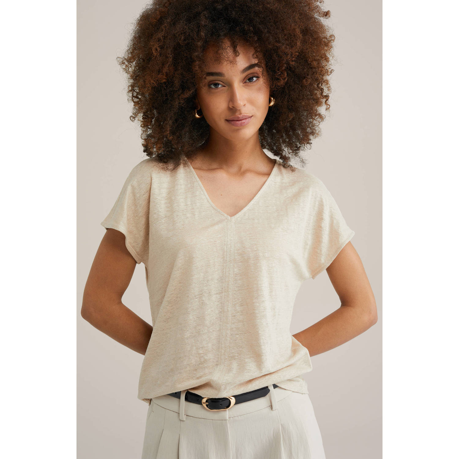 WE Fashion top zand