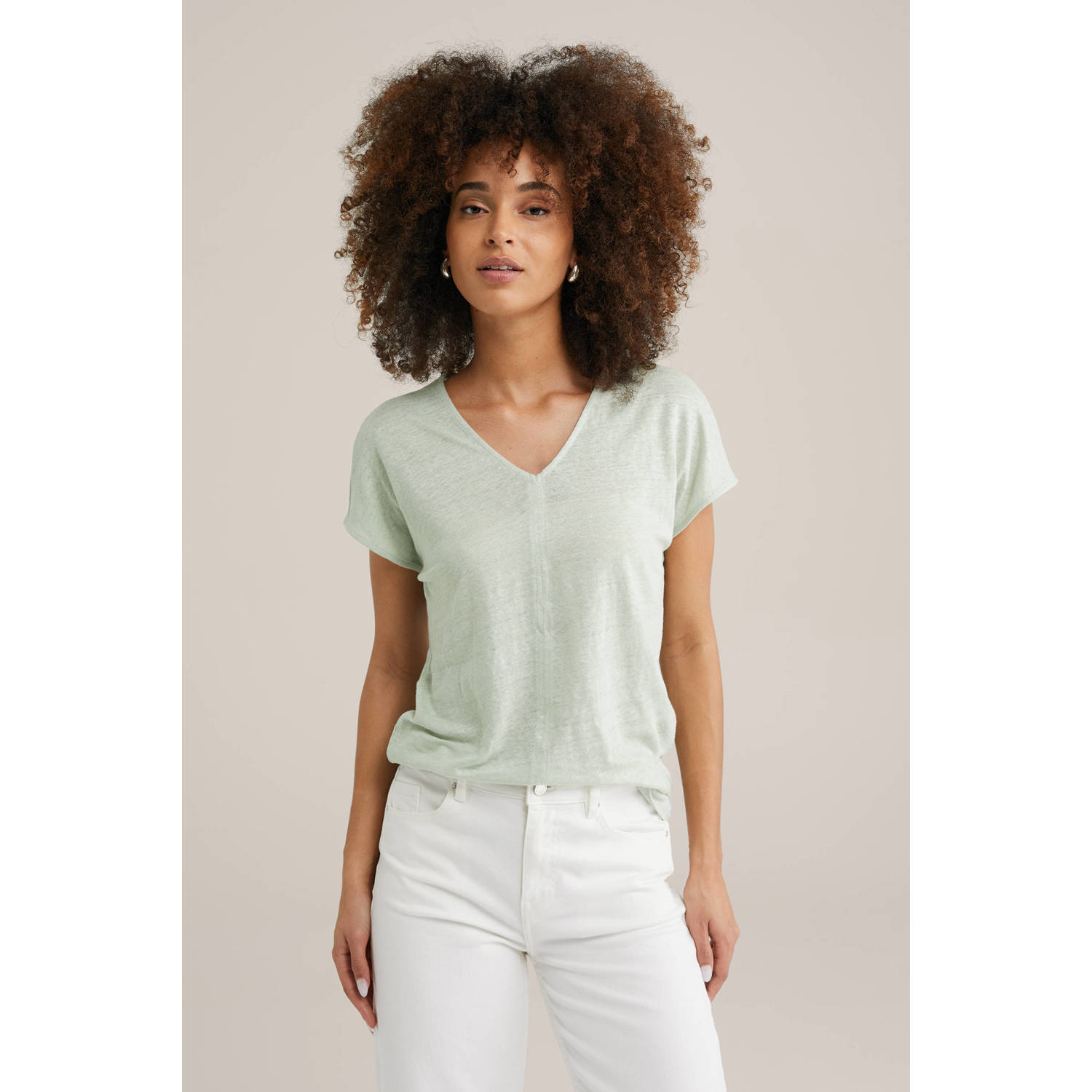 WE Fashion top mintgroen