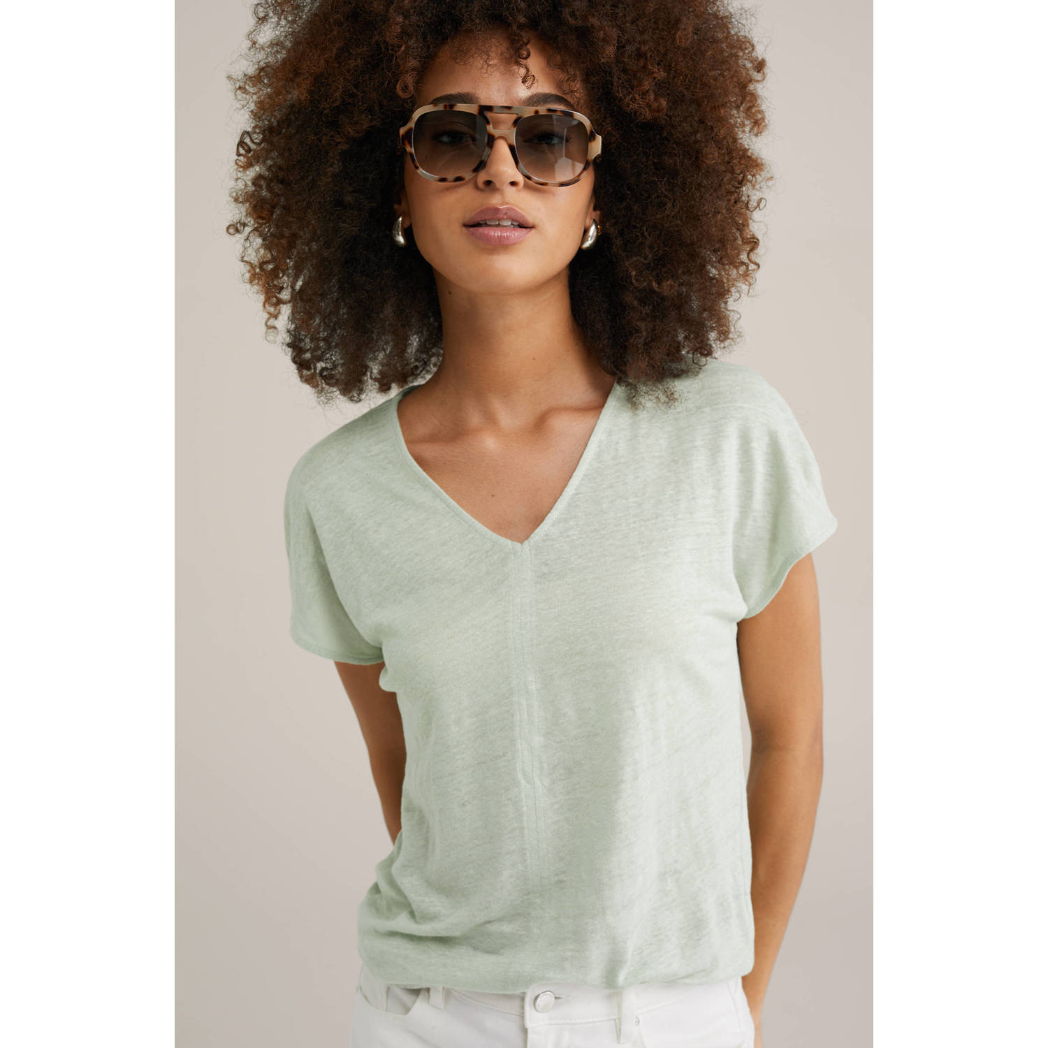 WE Fashion top mintgroen