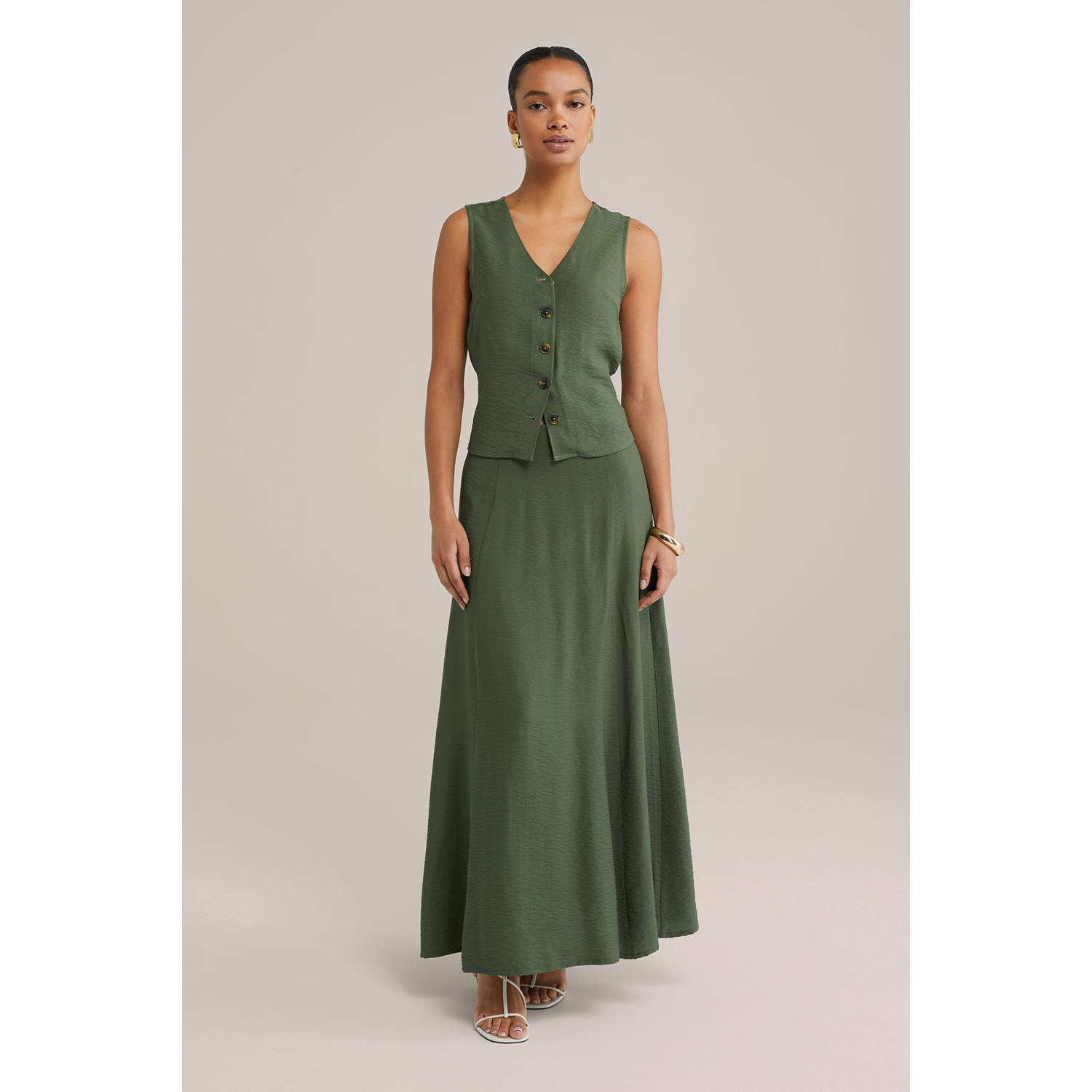 WE Fashion A-lijn rok groen