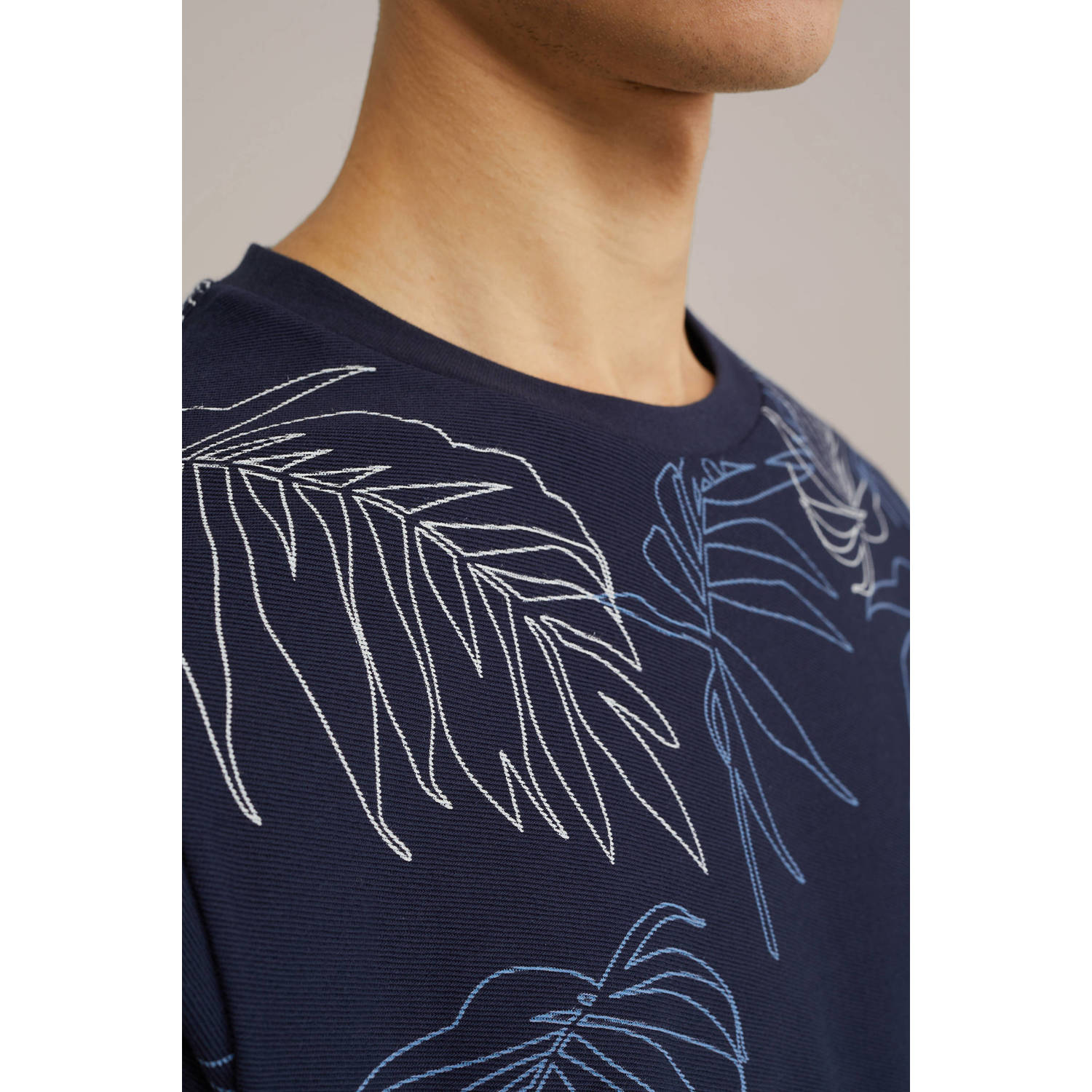 WE Fashion T-shirt donkerblauw