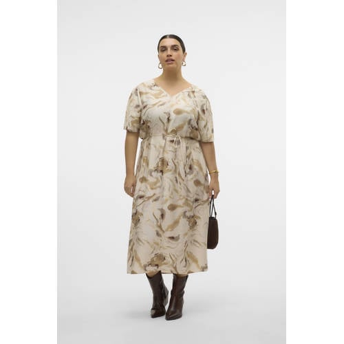 VERO MODA CURVE maxi jurk ecru afbeelding