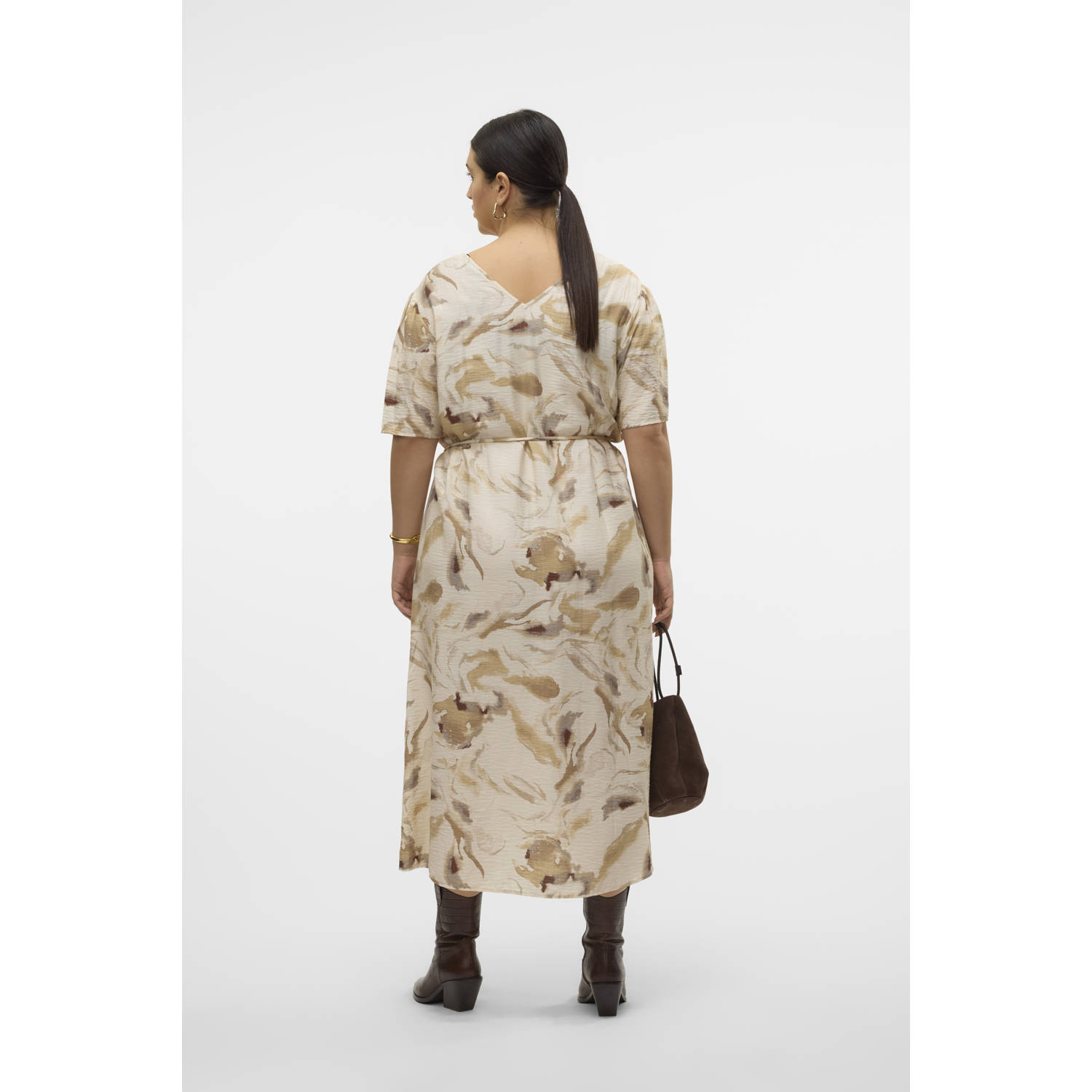 VERO MODA CURVE maxi jurk ecru