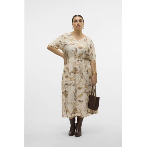 VERO MODA CURVE maxi jurk ecru afbeelding