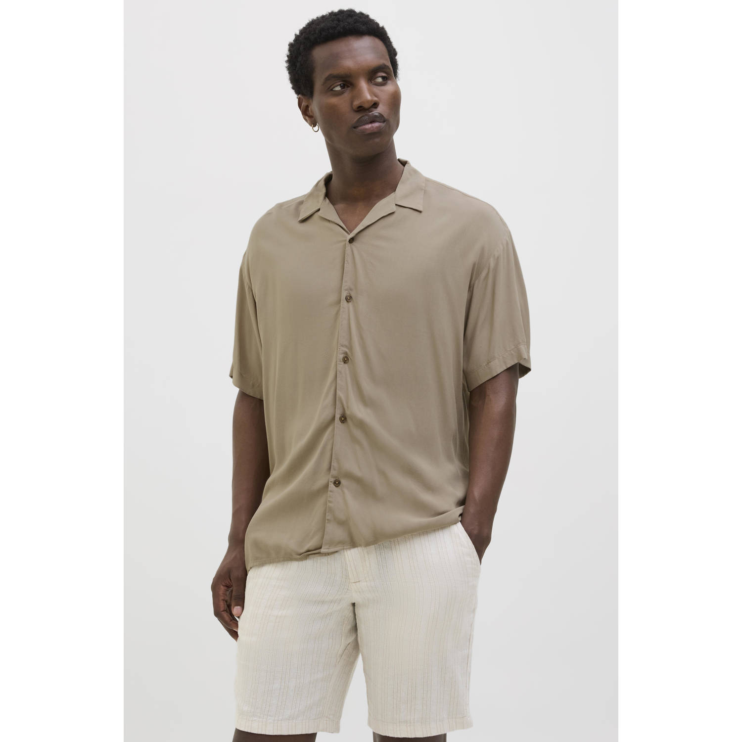 Jack & Jones Overhemd met korte mouwen JJEJEFF SOLID RESORT SHIRT S S SN