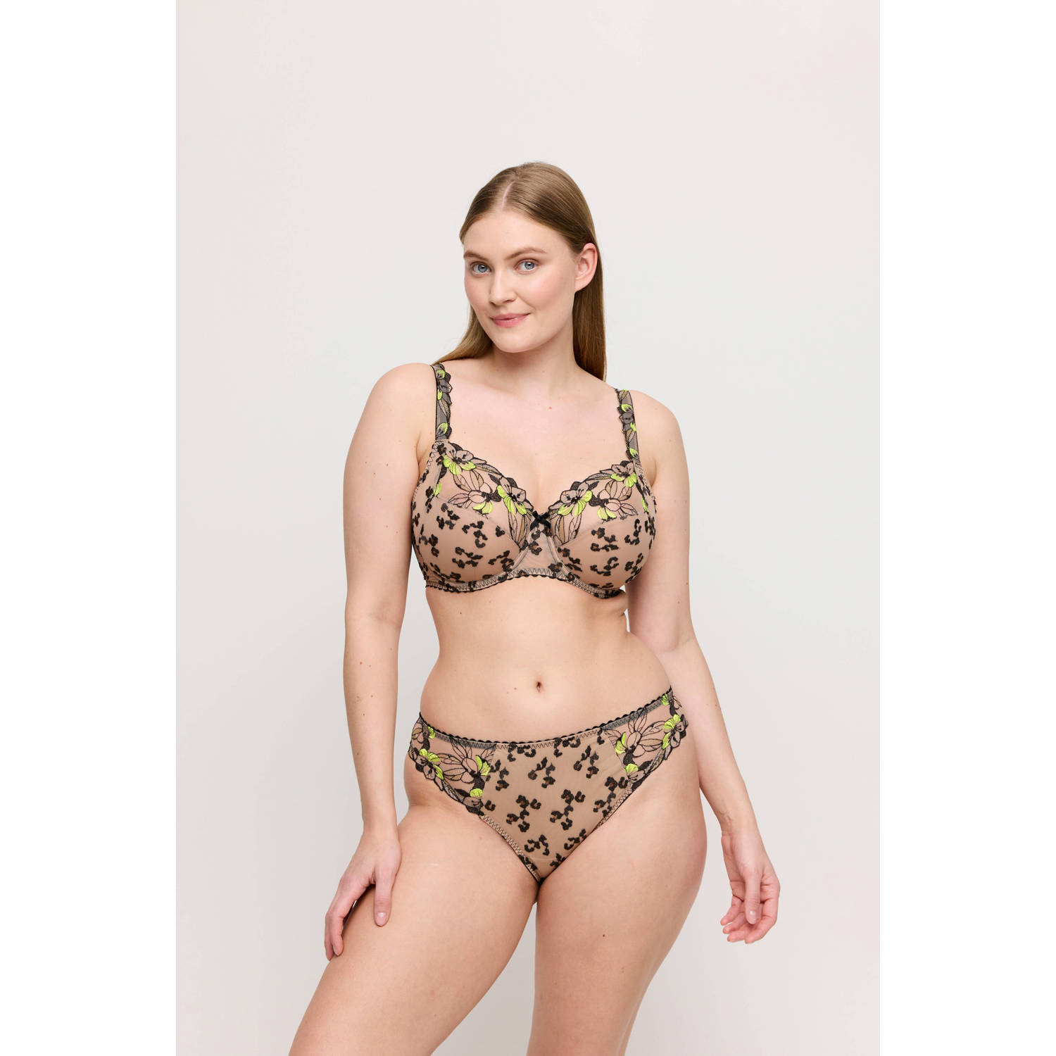 PrimaDonna Twist niet-voorgevormde beugelbh Manali beige zwart