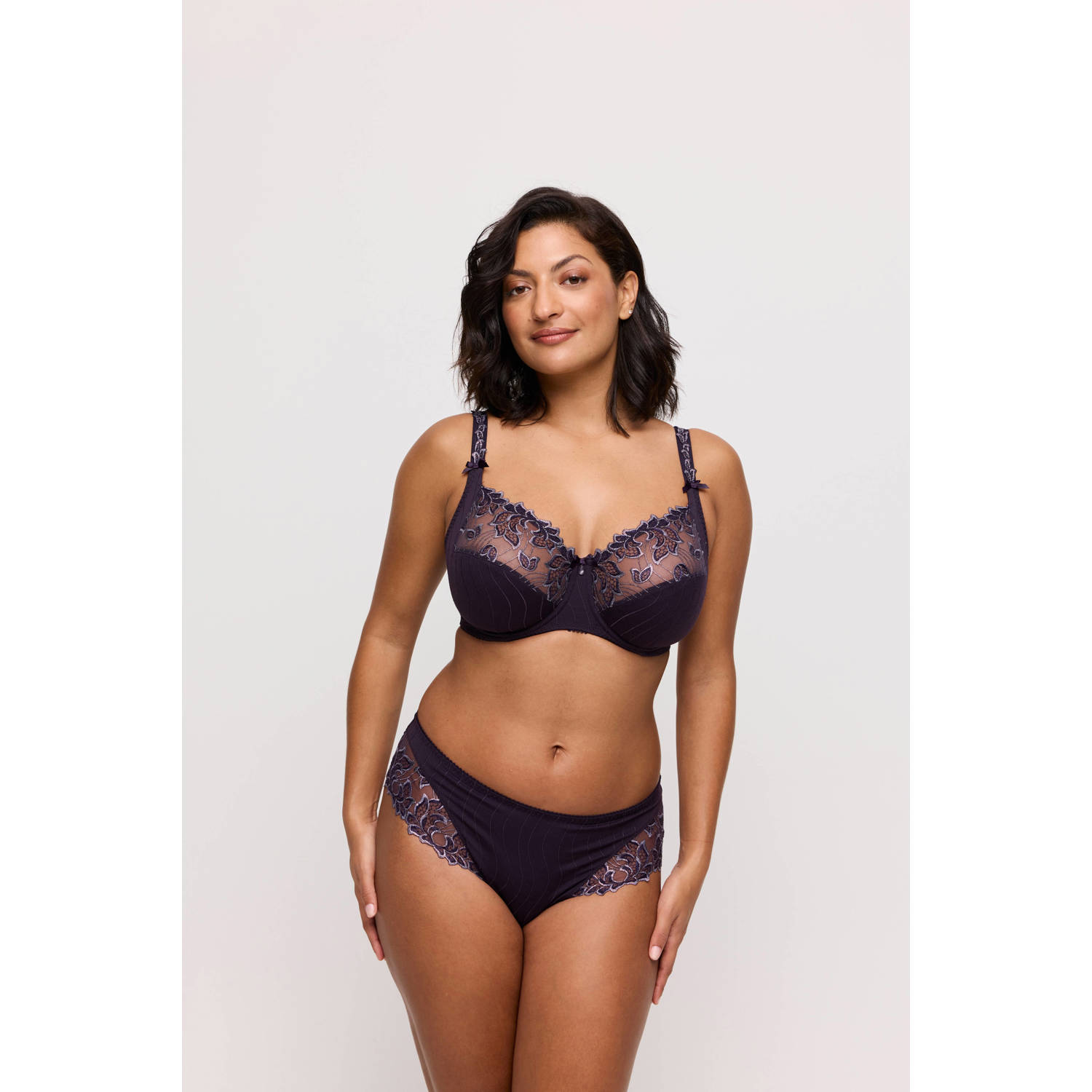 PrimaDonna Twist niet-voorgevormde beugelbh Deauville aubergine