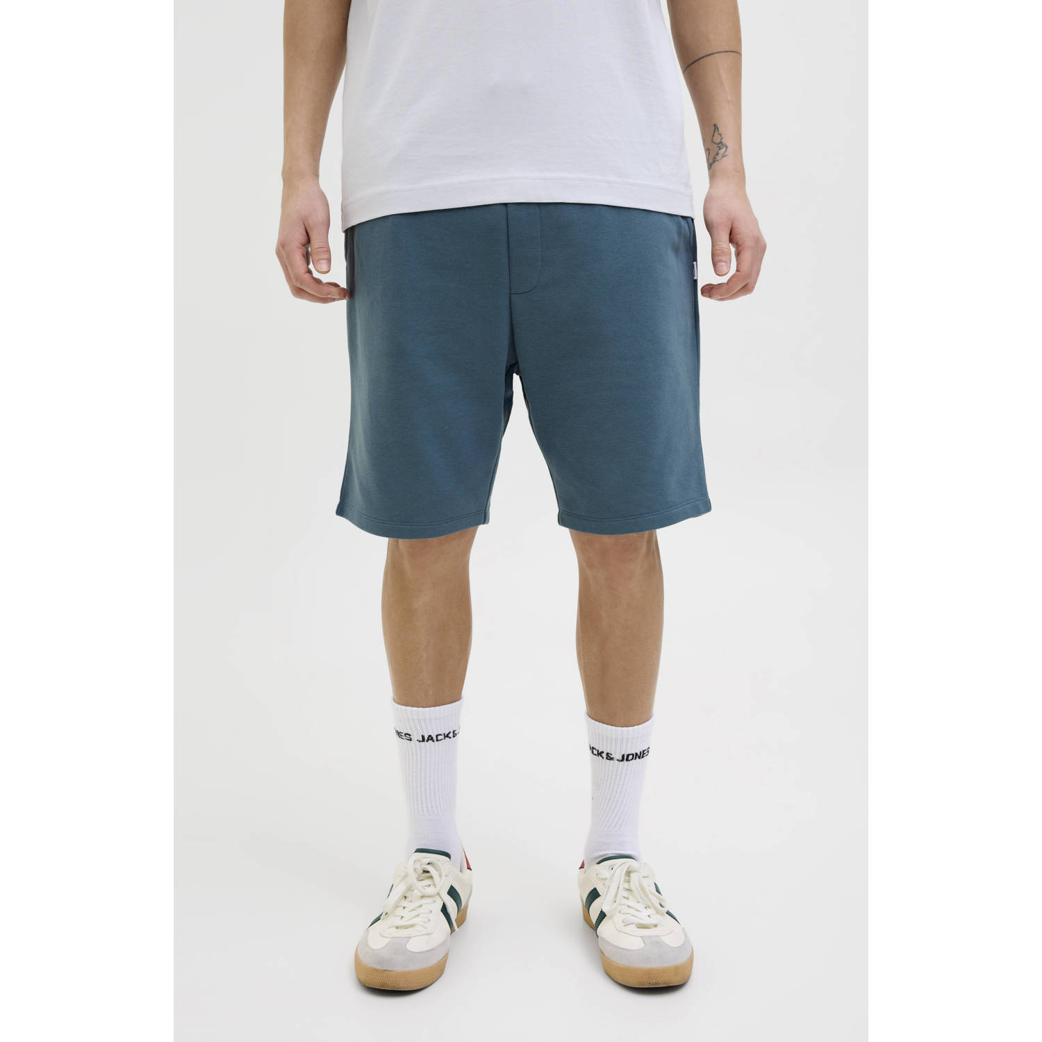 JACK & JONES PANTS STUDIO regular fit sweatshort JPSTGORDON petrol