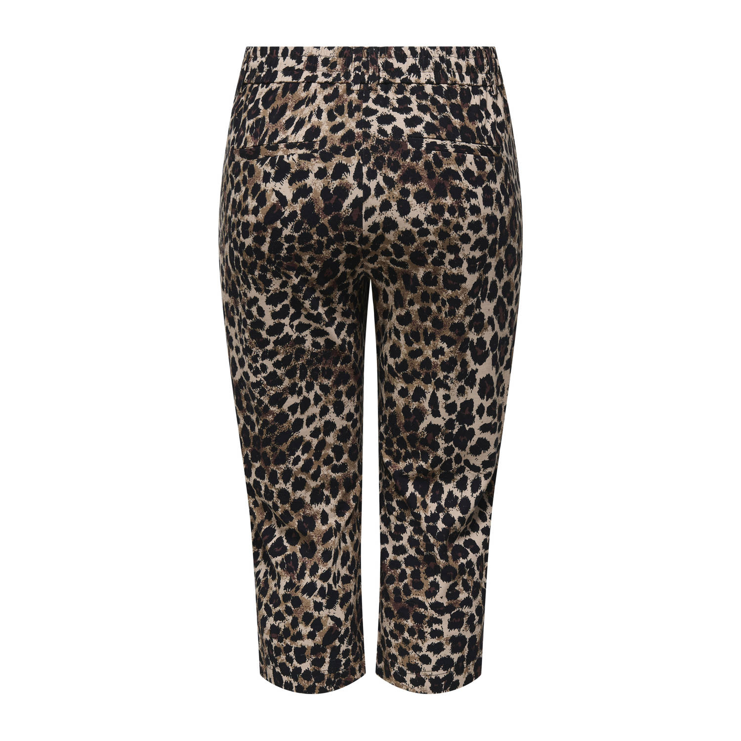ONLY CARMAKOMA regular waist broek bruin