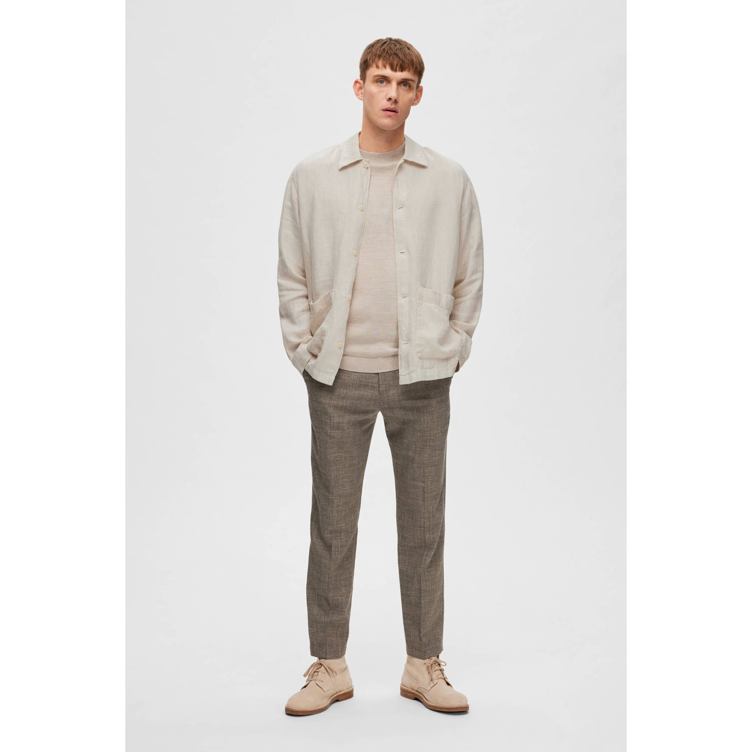SELECTED HOMME slim pantalon taupe