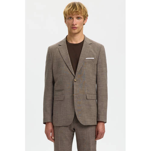 SELECTED HOMME slim fit colbert SLHSLIM-OASIS taupe afbeelding