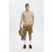Selected regular polo fijn gebreid beige