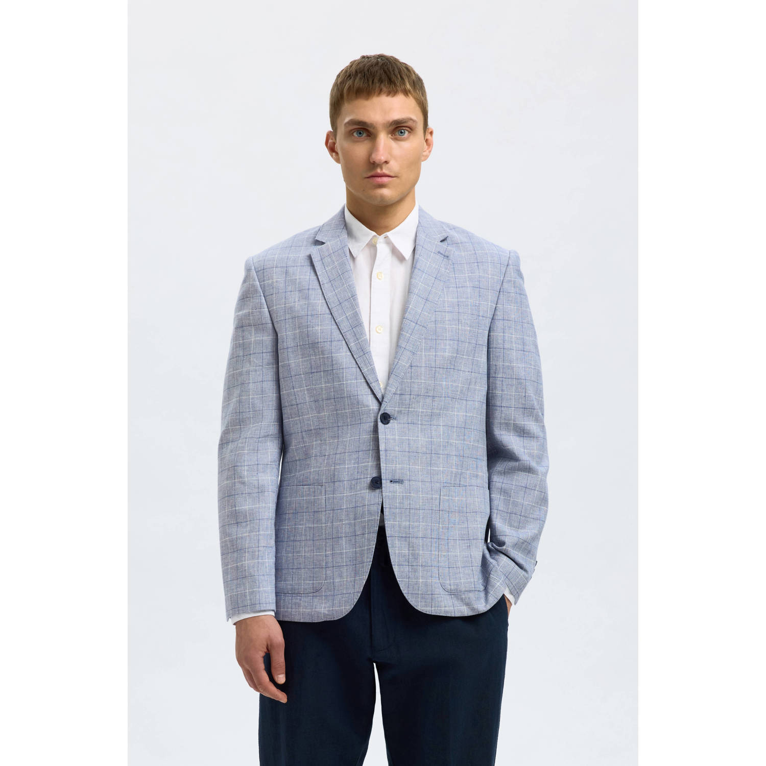 SELECTED HOMME colbert lichtblauw