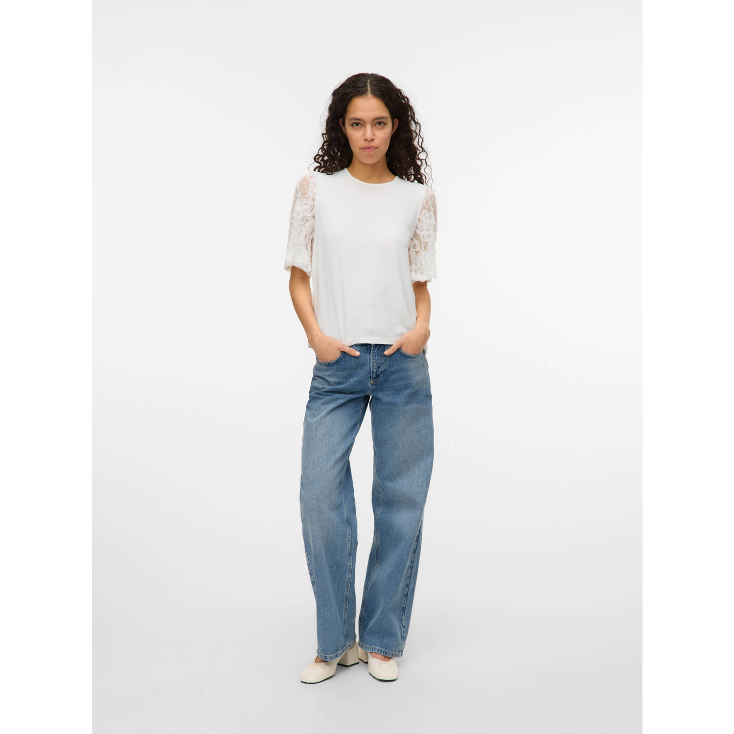 VERO MODA top ecru