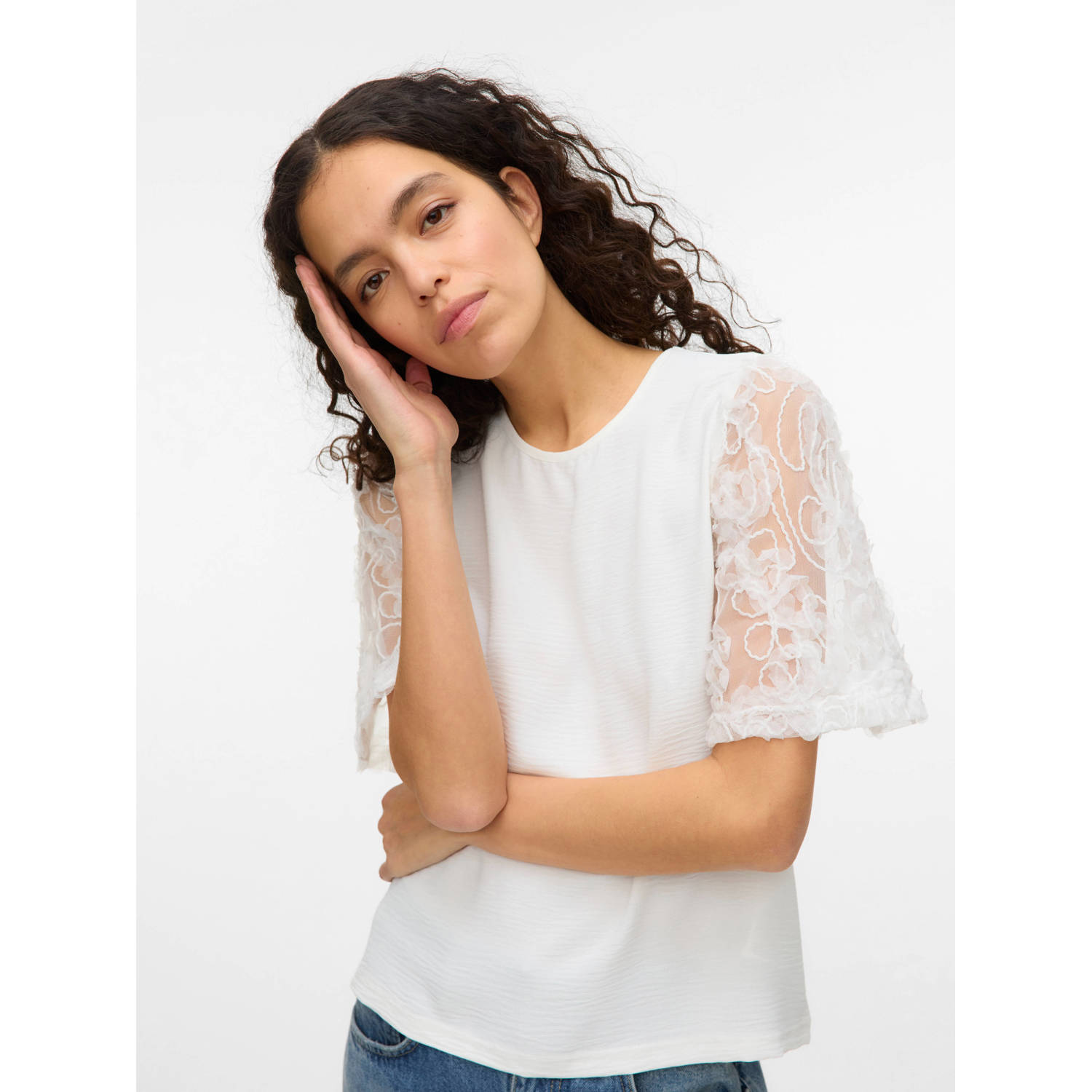 VERO MODA top ecru