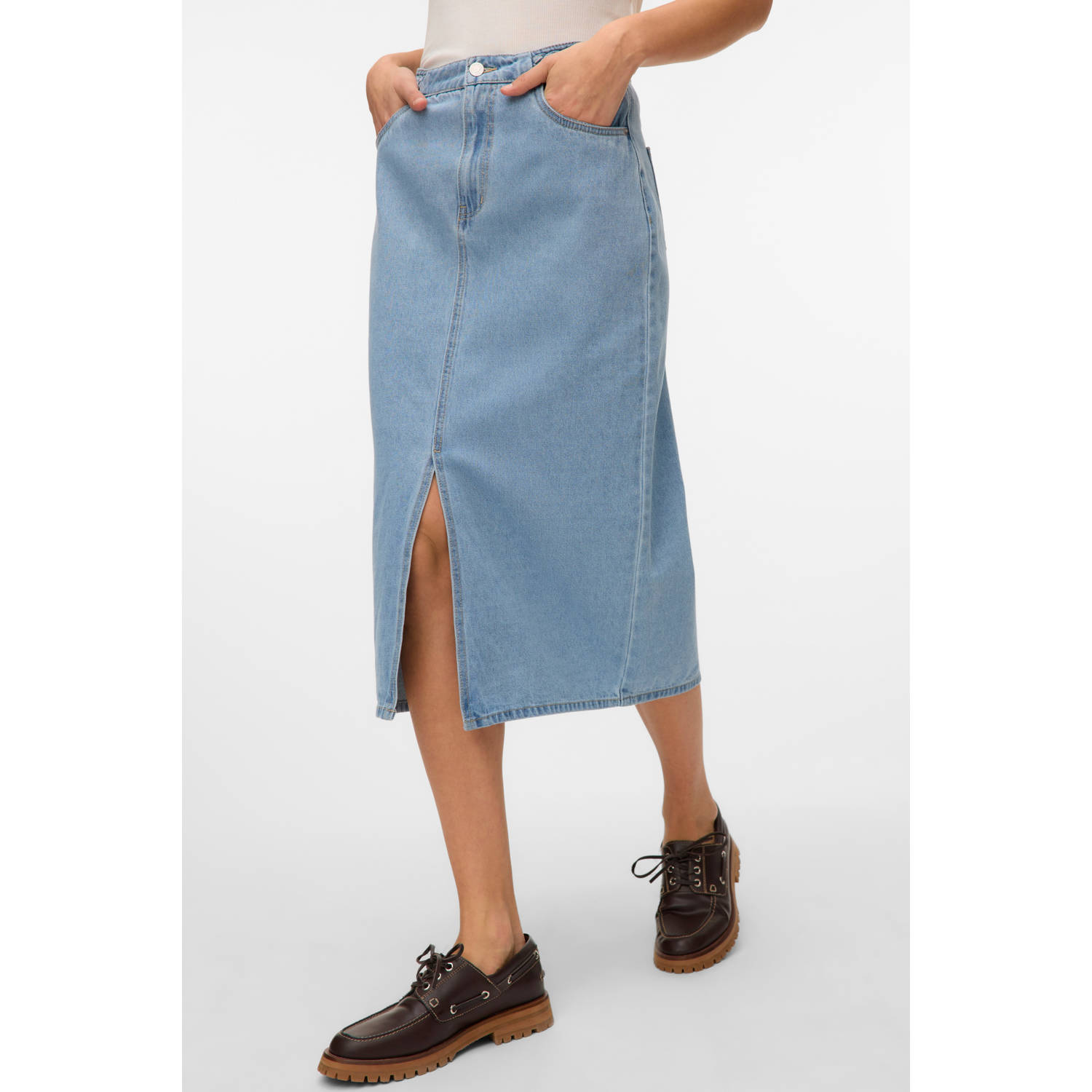 VERO MODA spijkerrok medium blue denim
