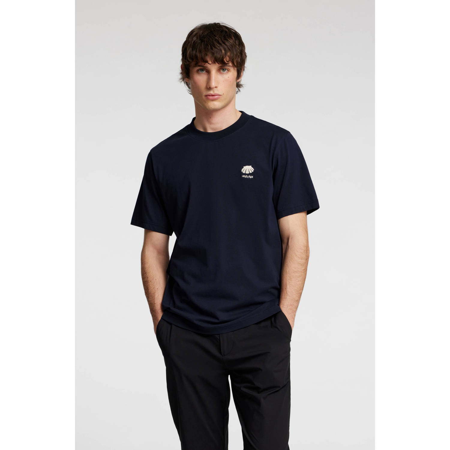 SELECTED HOMME T-shirt donkerblauw