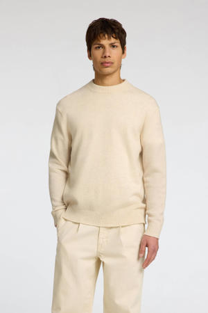 pullover SLHMATTIS  gebreid beige