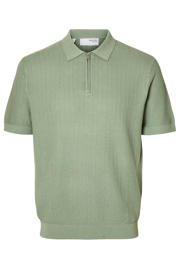thumbnail: Selected regular polo gebreid groen