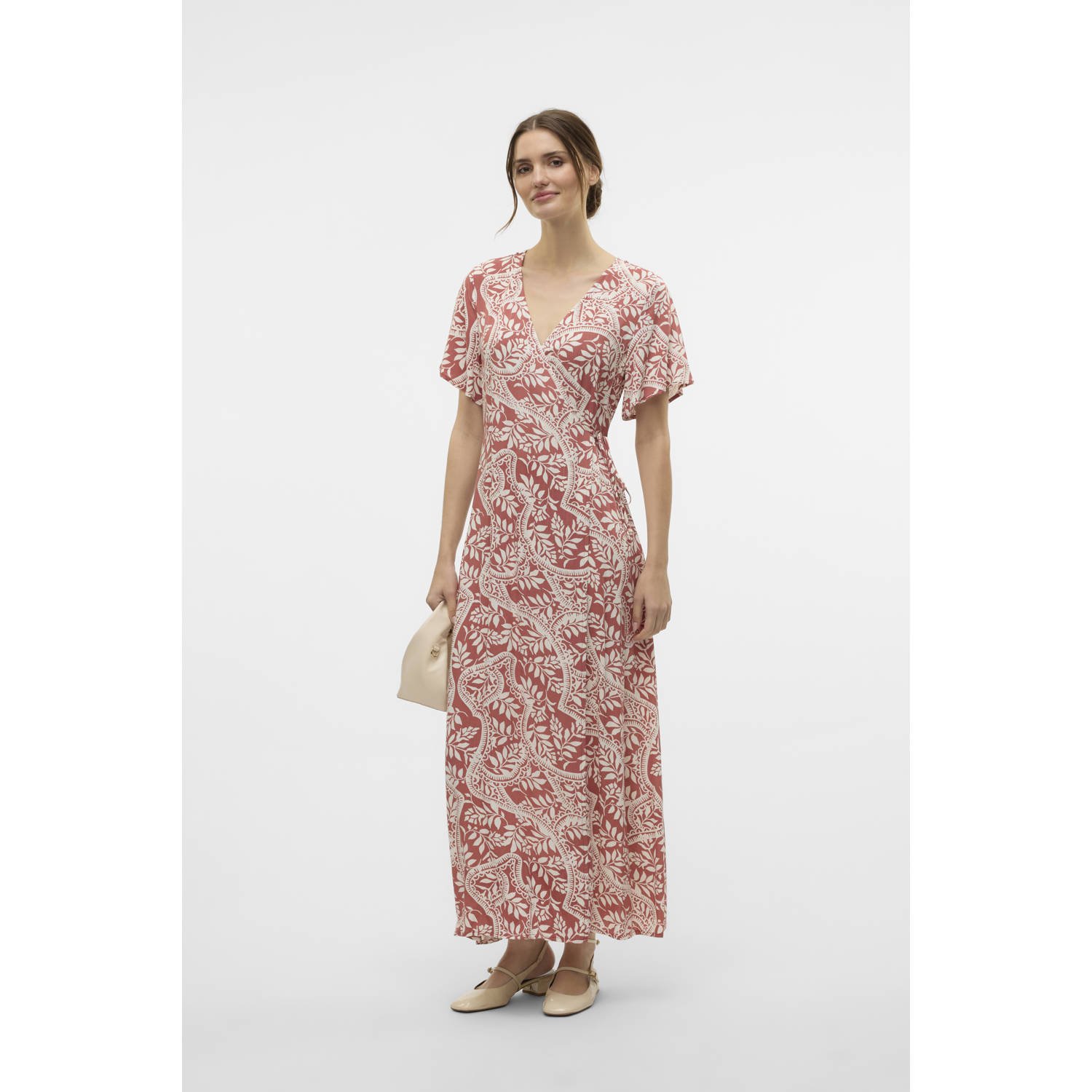 VERO MODA maxi jurk rood
