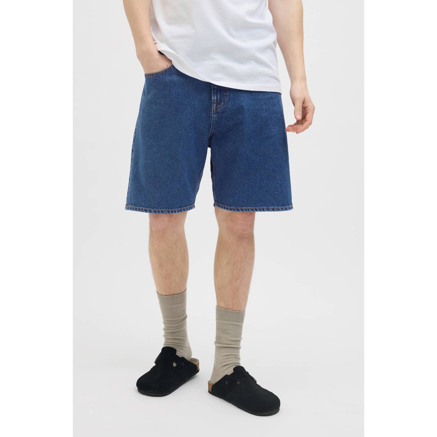 JJ REBEL loose denim short blauw