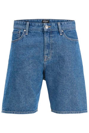 loose denim short blauw