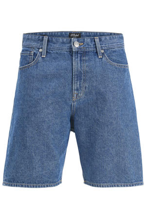 loose denim short blauw